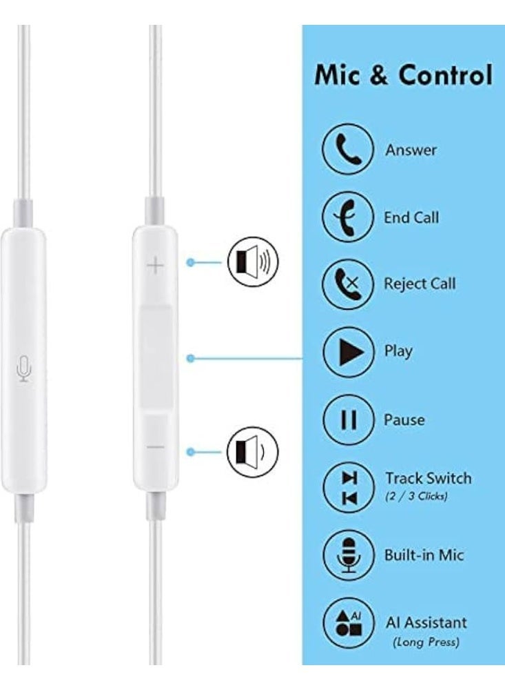فيدا سماعات الأذن مع موصل Lightning | سماعات iPhone، [معتمدة من FEIDA] سماعات أذن سلكية بصوت ستيريو مع ميكروفون وتحكم في مستوى الصوت، متوافقة مع iPhone 14/13/12/SE/11/XR/XS/X/7/7 Plus/8 - Image 4